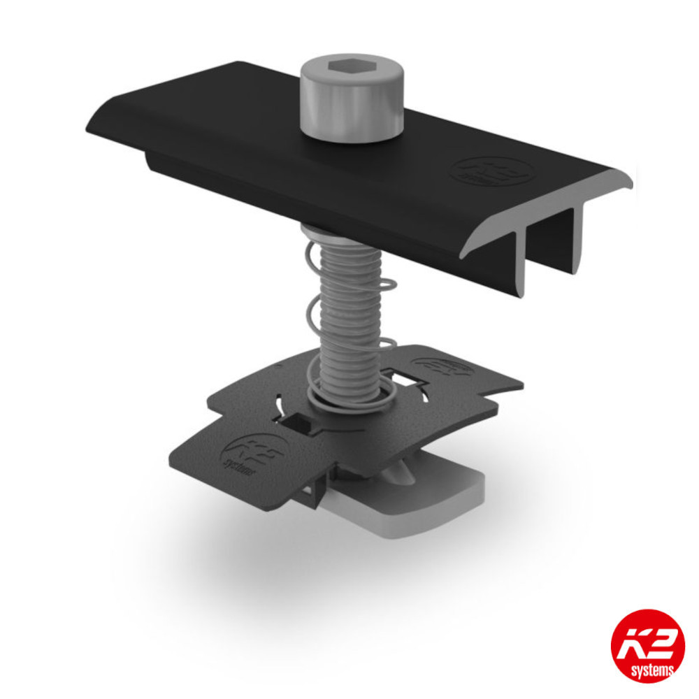K2 Mounting, K2 Mid Clamp XS Set Black 30 mm, 2004619 | Alternergy